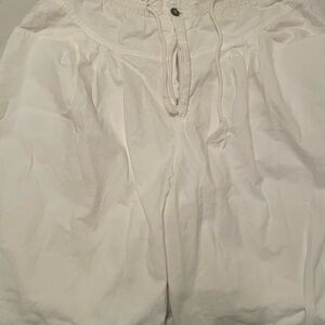 Baggy white pants they seem very comfortable